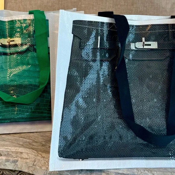 Green -🚨 Instagram craze Tote- Art PrintTote Illustrated Top-Handle Graphic - Picture 5 of 16